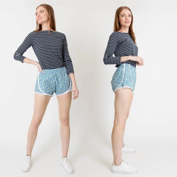 ANN MASHBURN Pants - ANN MASHBURN Liberty Floral Poplin Track Shorts \\ S